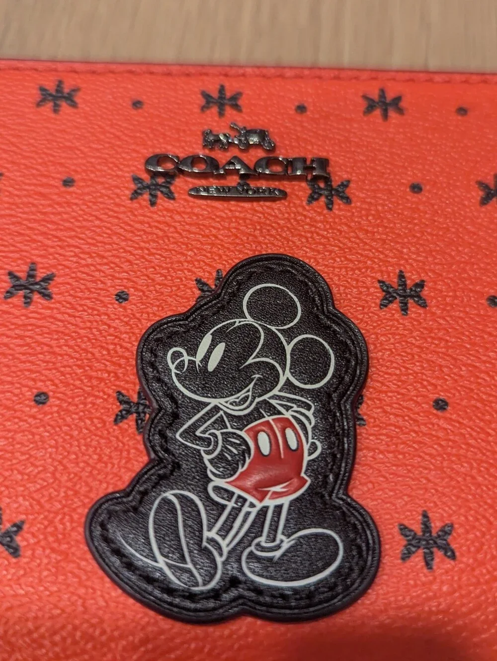 COACH Disney x Coach Red Mickey Wallet